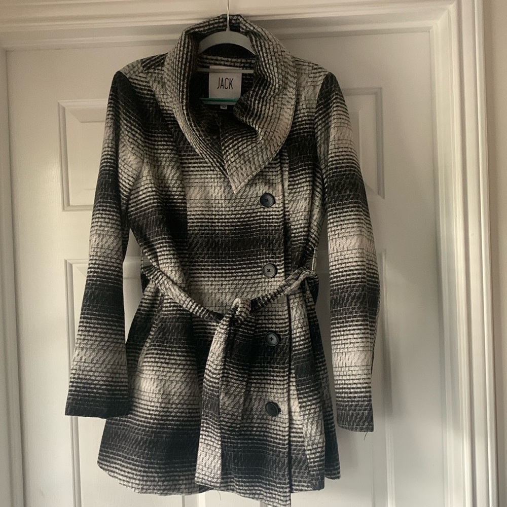 JACK Black  & Gray Jacket Coat